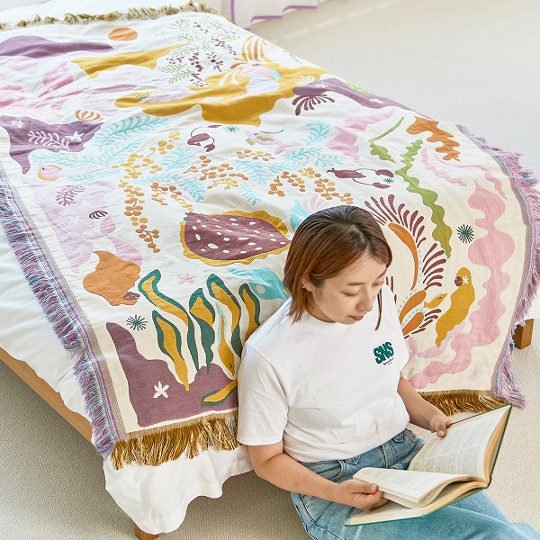 楽天市場】ブランケット ひざ掛け 137x198cm 日本製 オールシーズン