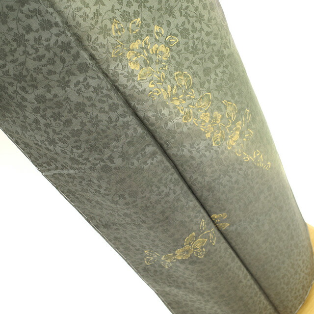 楽天市場】【新古品】 野蚕糸 訪問着 紬 着物 正絹 袷 ムガシルク 金彩