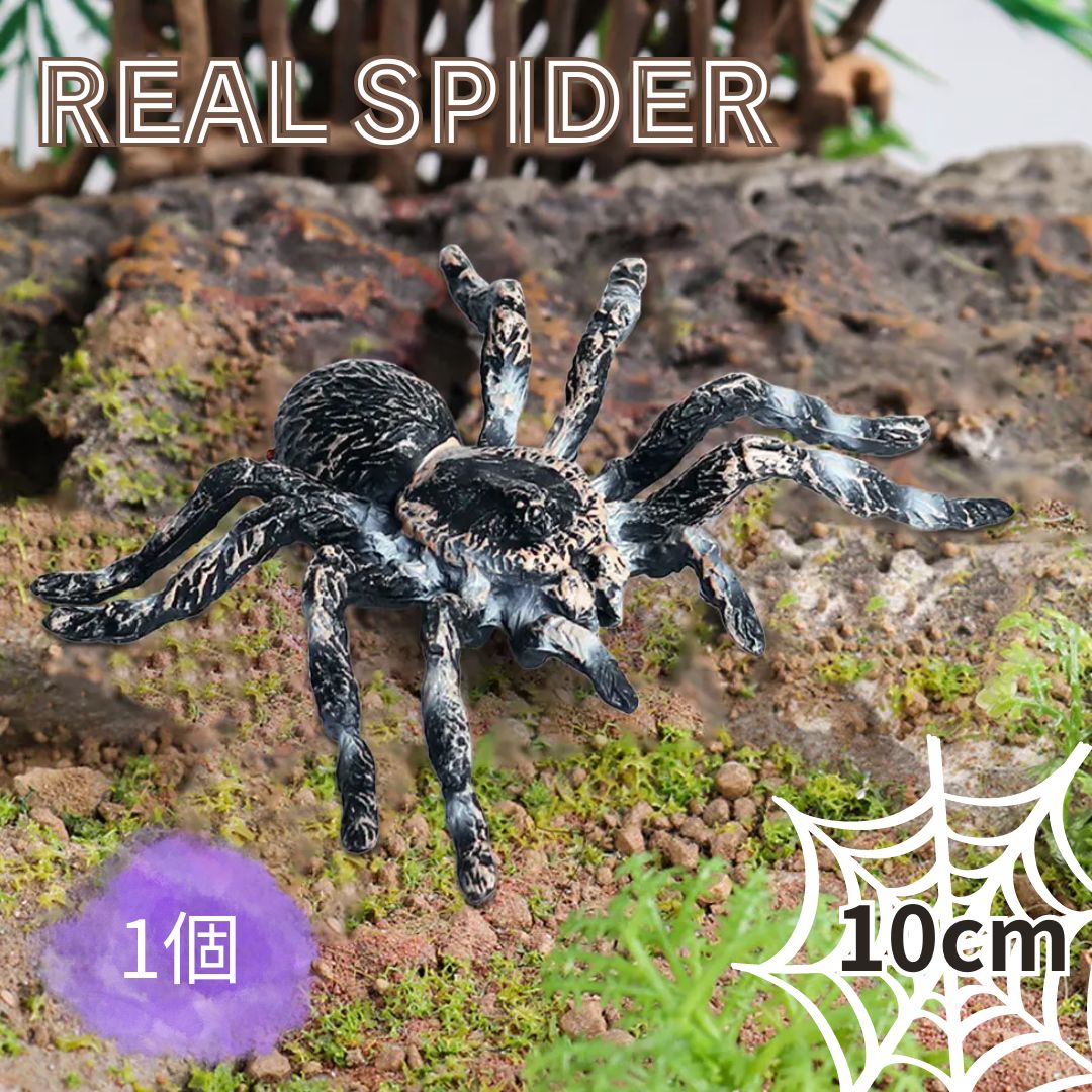 楽天市場】【普通郵便発送】 ハロウィン装飾 リアルスパイダー 置物