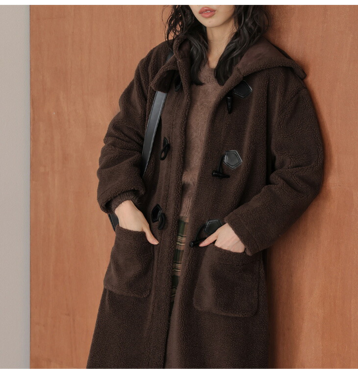 秋冬半額SALE対象】 ［AMELY by La-gemme］ダッフルコート ロング