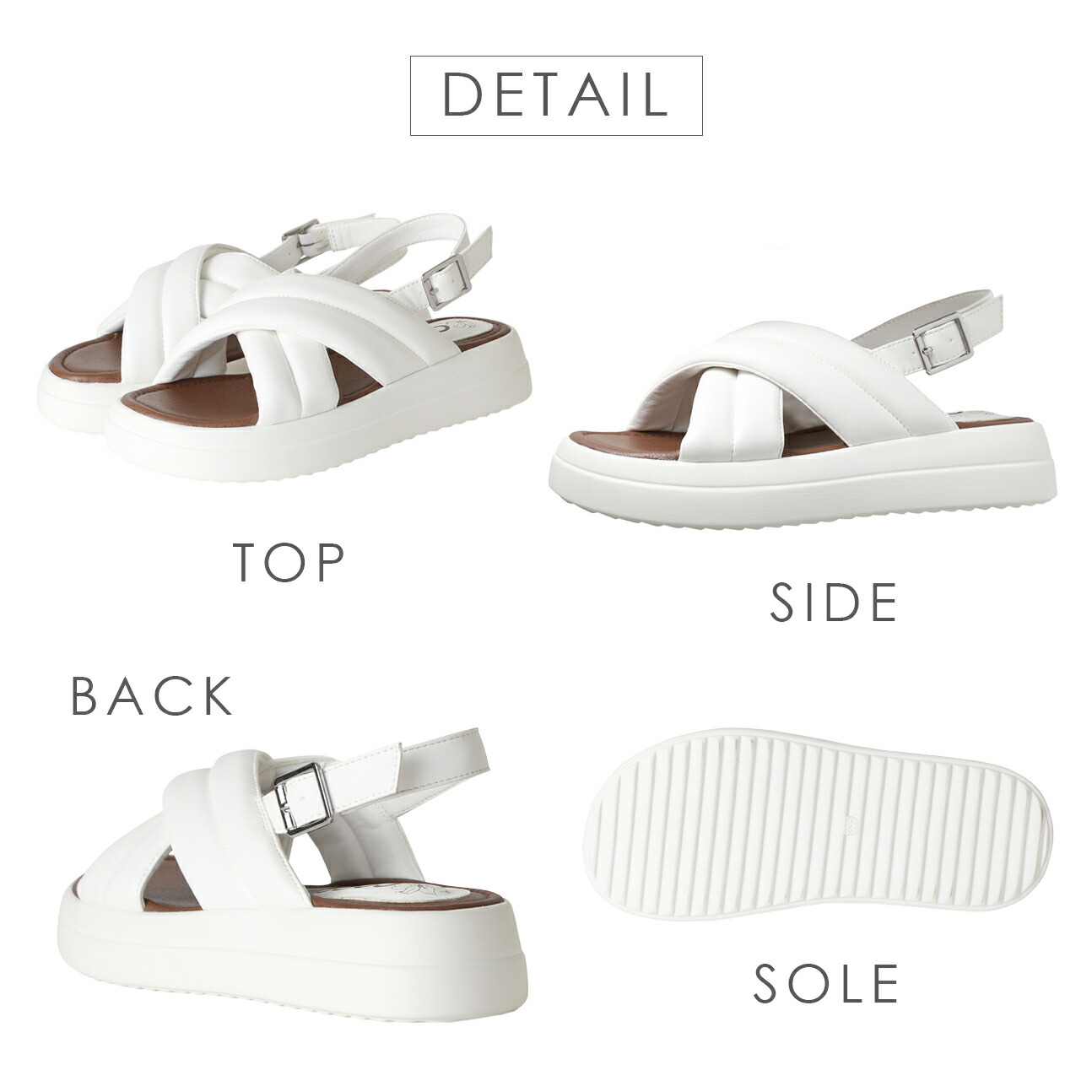 楽天市場】クロスベルト クロス パフィー サンダル レディース 大人