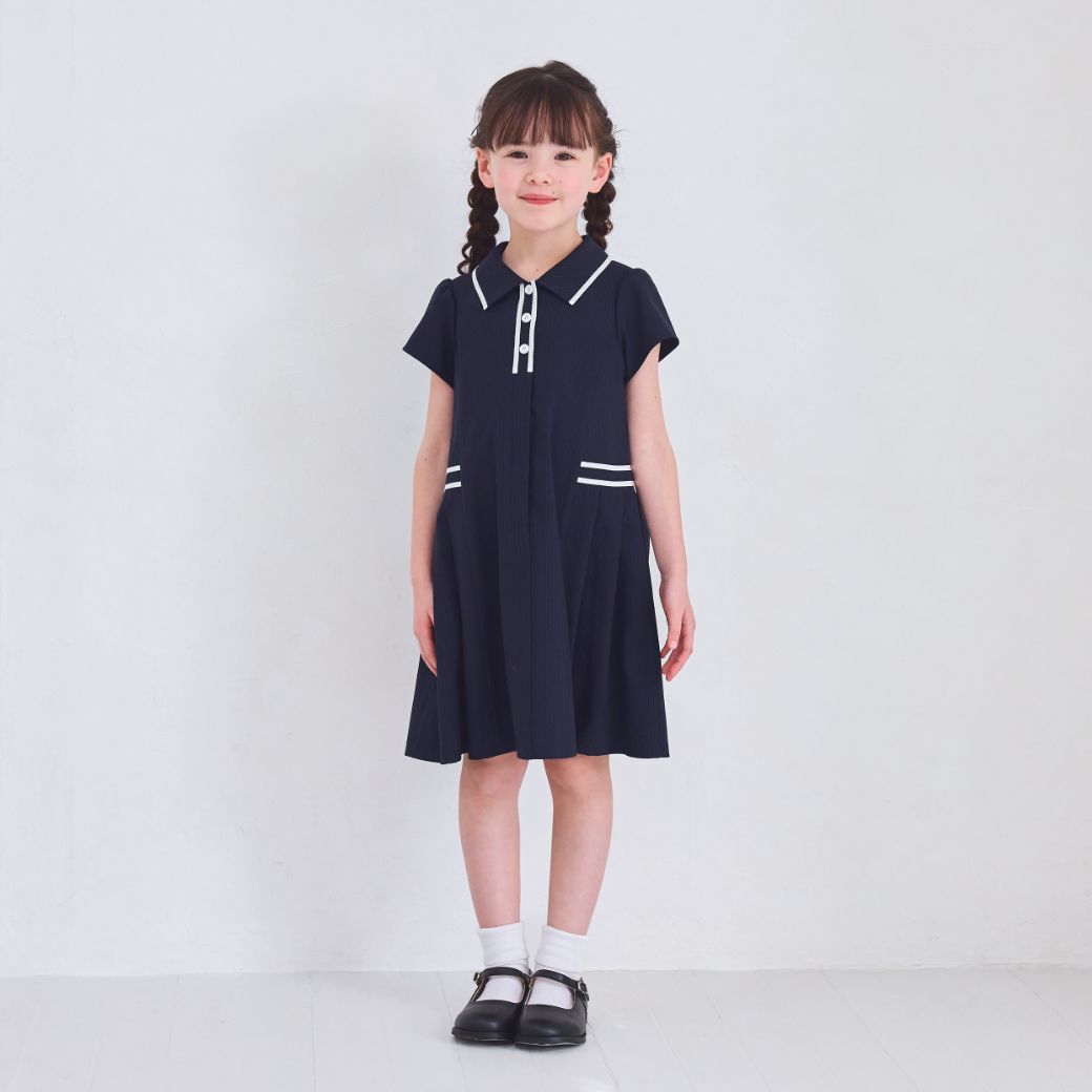 CLEARANCEセール50％OFF】【キッズ】COOLMAXラインワンピース 100 110