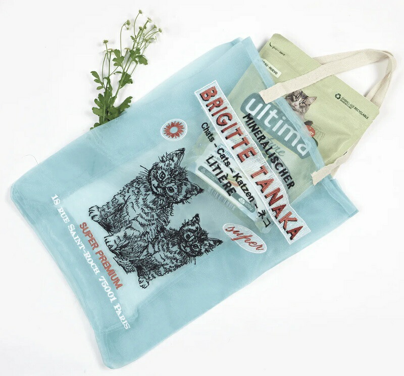 BRIGITTE TANAKA ブリジットタナカ BT.MO.998 CHATS オーガンジー刺繍