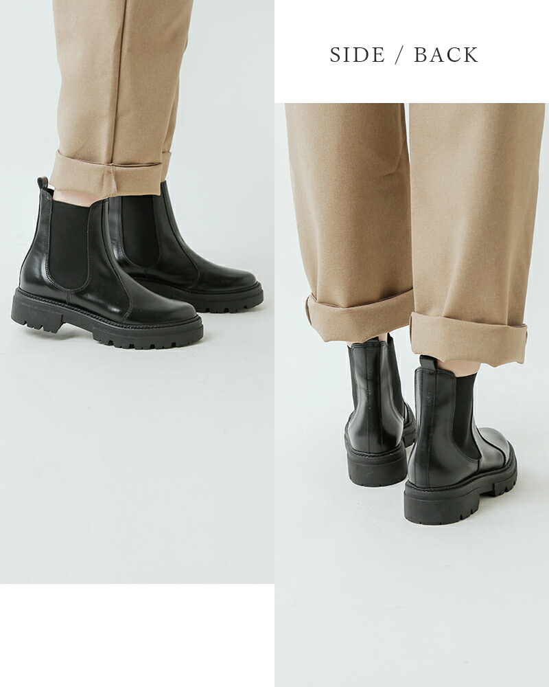 楽天市場】eness エネス レザー サイドゴア チェルシー ブーツ st-7927