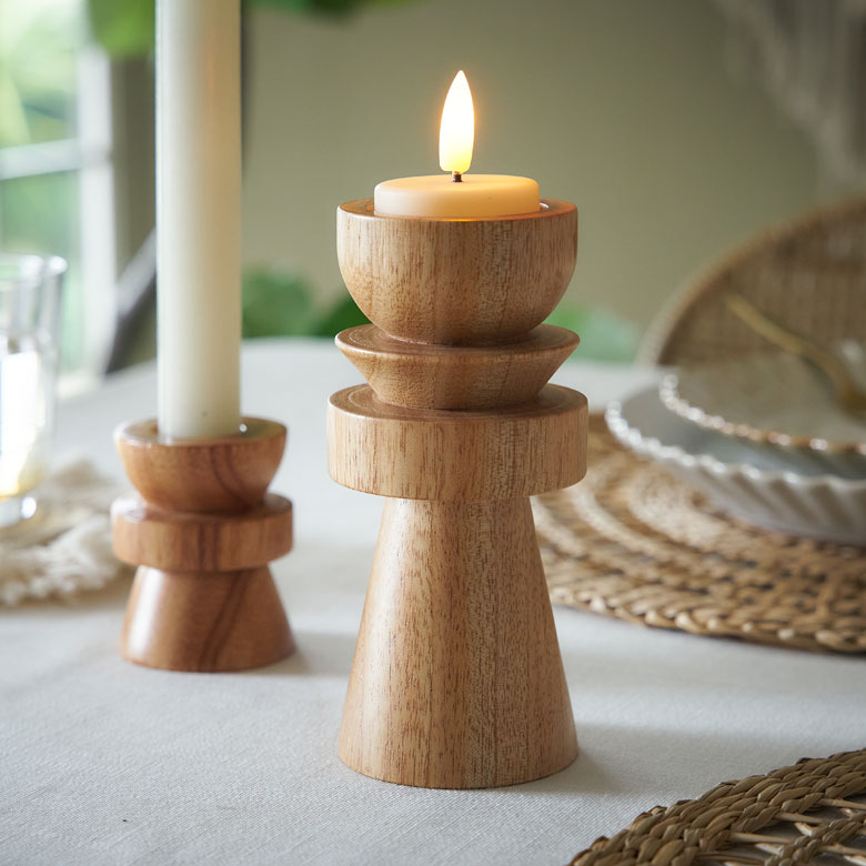 楽天市場】キャンドルホルダー 木製 キャンドル ホルダー Mサイズ