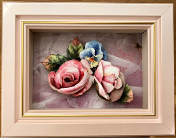 シャドープリント シャドーボックス入門キット「小さなバラのブーケ