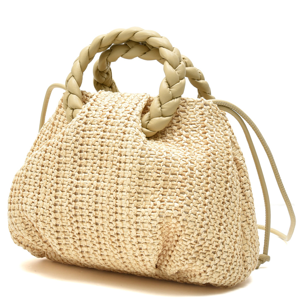 HEREU（へリュー）HE2518001400 ボンボンMラフィア クロスボディバッグ