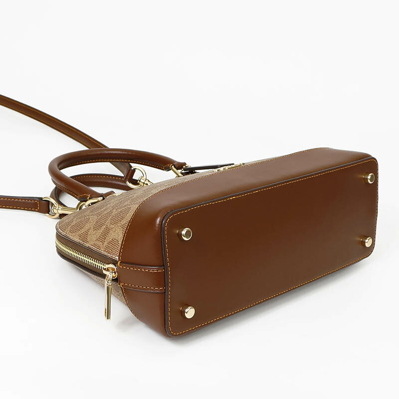 楽天市場】コーチ ショルダーバッグ COACH シグネチャー ミニボストン