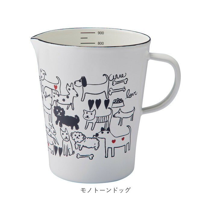 ホーロー 計量カップ Lサイズ 通販 メジャーカップ ほうろう 耐熱