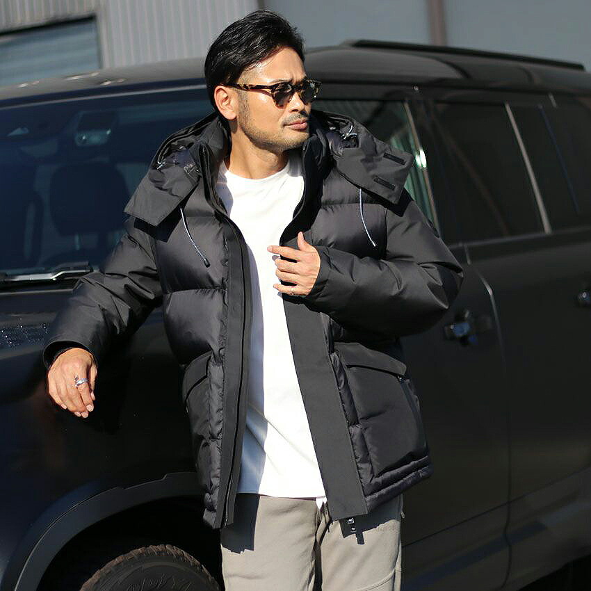 Reakinsse ブラック ダウンジャケット L