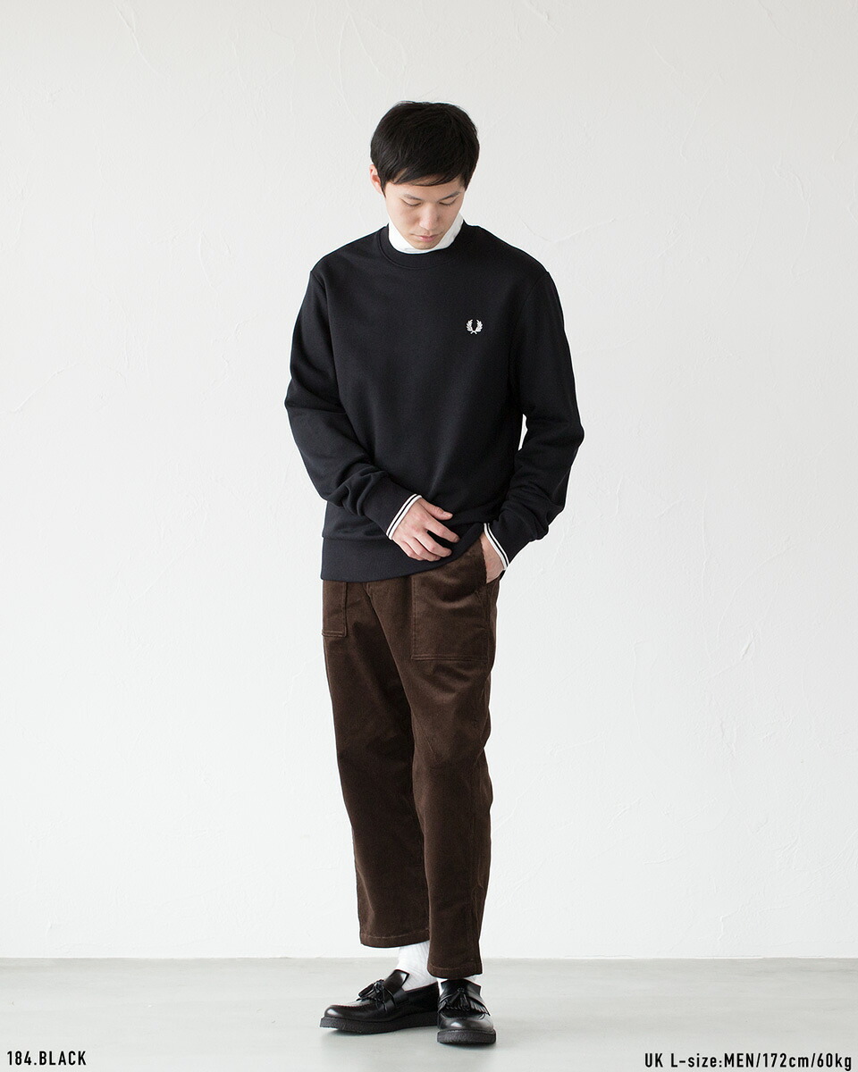 フレッドペリー FRED PERRY クルーネック スウェットシャツ M7535