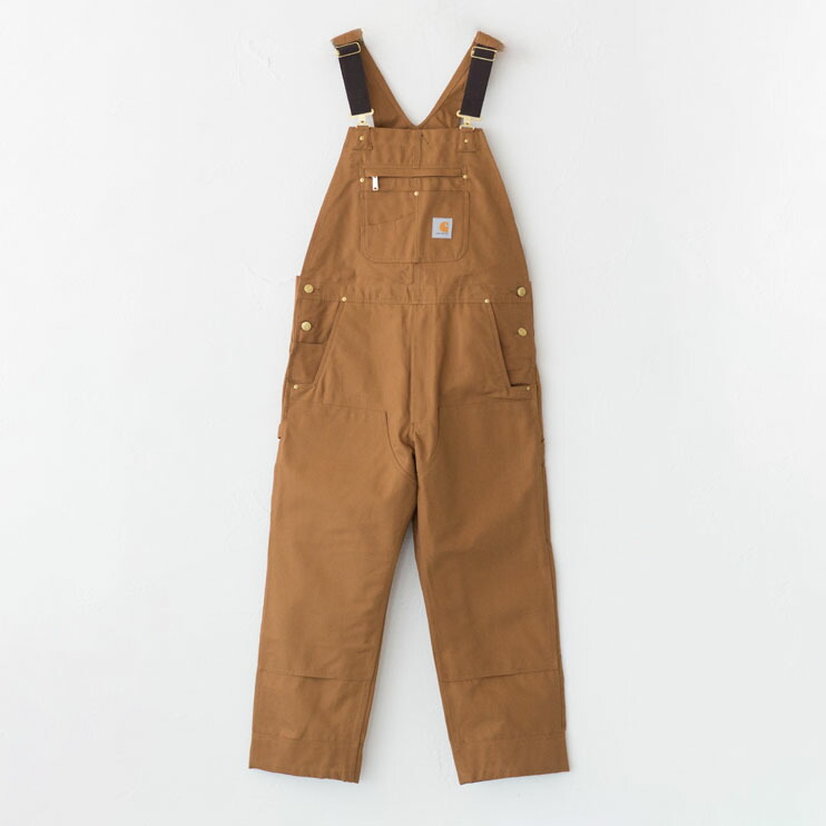 カーハート ダック ビブ オーバーオール 102776 ブラウンダック