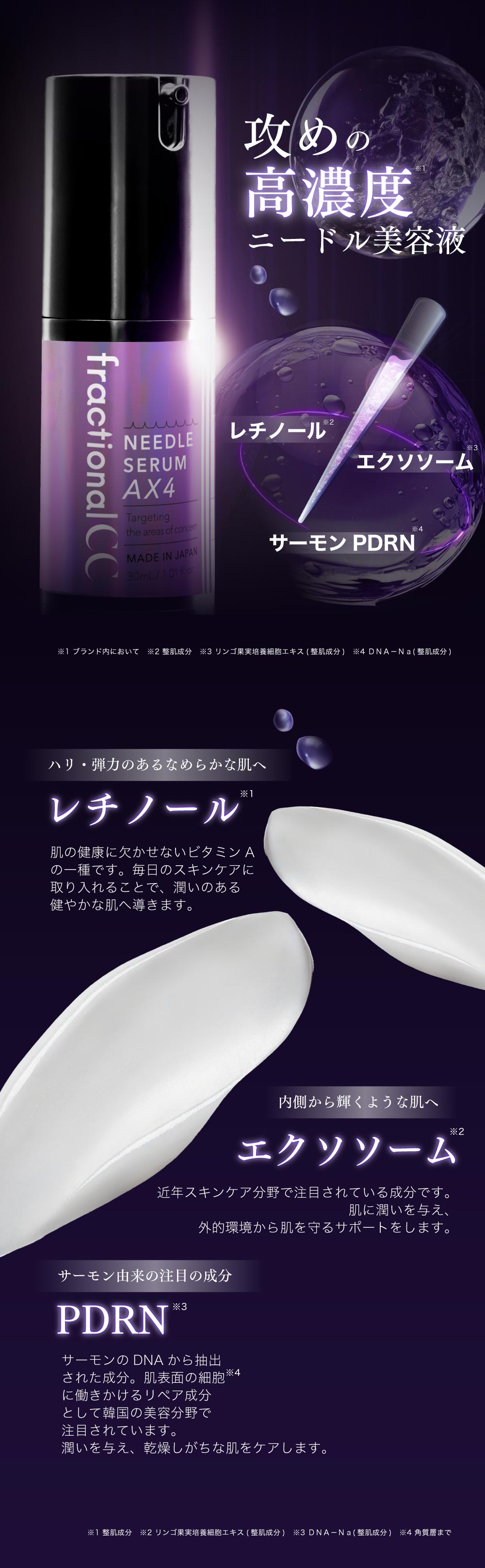 楽天市場】【公式】フラクショナルCC ニードルセラムAX4 日本製 毛穴