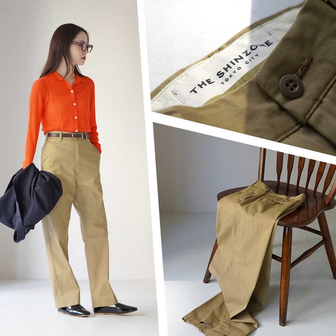 楽天市場】SHINZONE（シンゾーン）ウォッシュド ハイウェスト チノ
