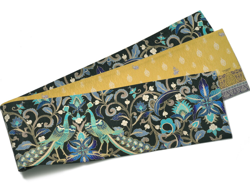 楽天市場】【10%OFFクーポン配布中】半幅帯 WAKKA 孔雀王 黒