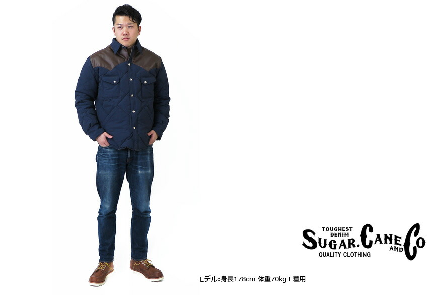 楽天市場】シュガーケーン SUGAR CANE ダウン ジャケット レザー