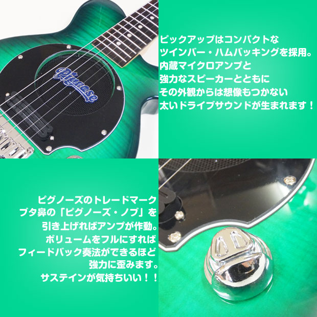 楽天市場】Pignose ピグノーズ PGG-200FM SGR フレイムトップ アンプ