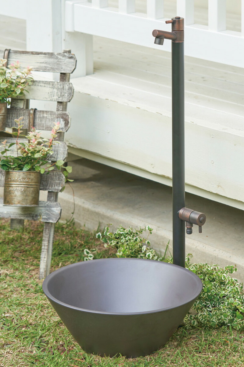 オンリーワン ジラーレW(補助蛇口付) ブラックブロンズメッキ TK3