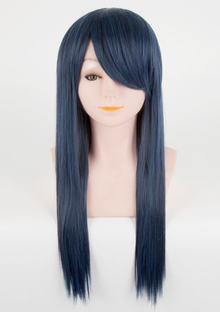 コスプレウィッグ(ライトロング)【ネイビーブルー(OW-038)】