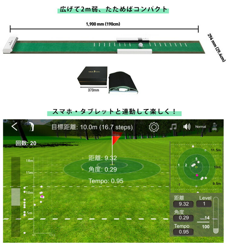 楽天市場】Inbirdie TEMPO デジタルパット練習機 インバーディーテンポ