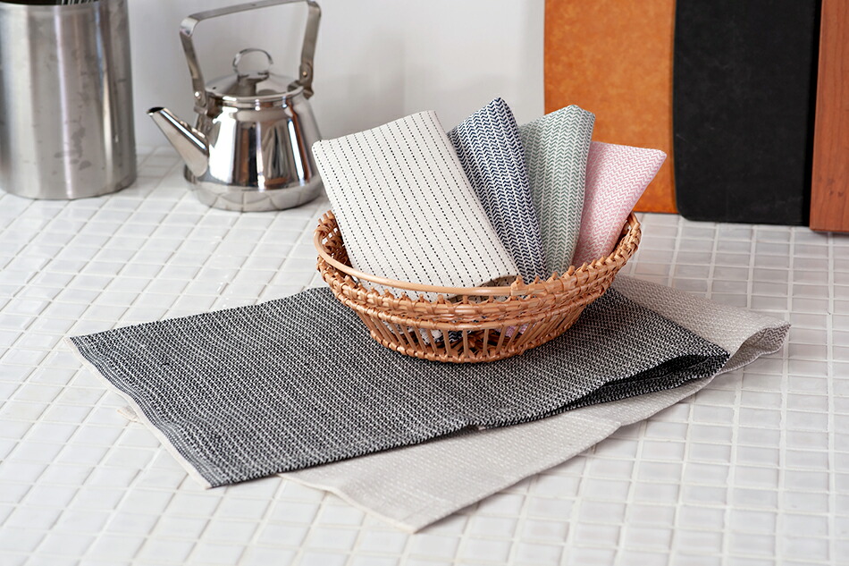 NO.4 ティータオル、NO.9 テーブルナプキン・ディッシュクロス（カリン