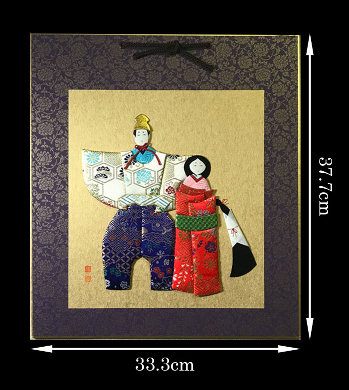 楽天市場】雛人形 ひな人形 かわいい 押絵 手作り 壁掛け 色紙 立雛