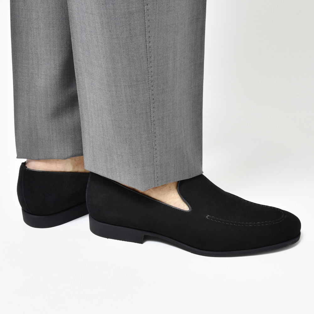 FERRANTE（フェランテ）スエードヴァンプローファー CHICシック