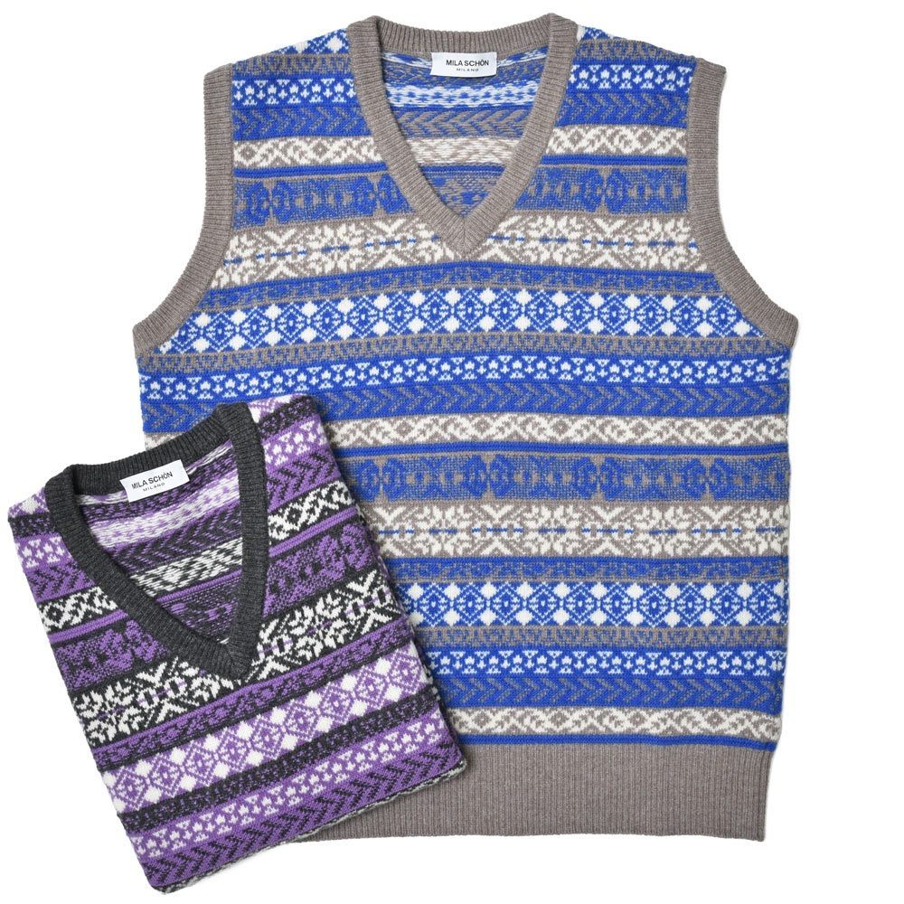 MILA SCHON MILANO（ミラ ショーン ミラノ）ウールカシミアフェア