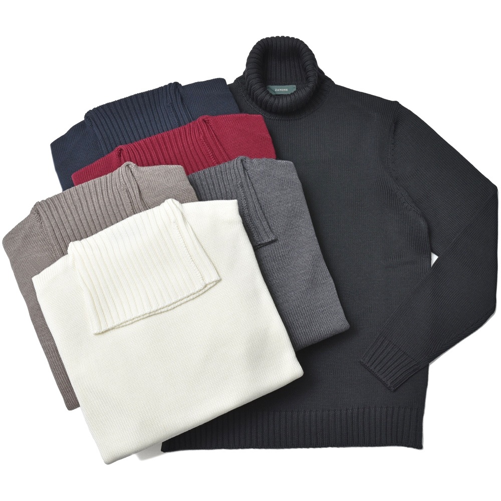 ZANONE（ザノーネ）5ゲージウールタートルネックニット DV/SLIM FIT