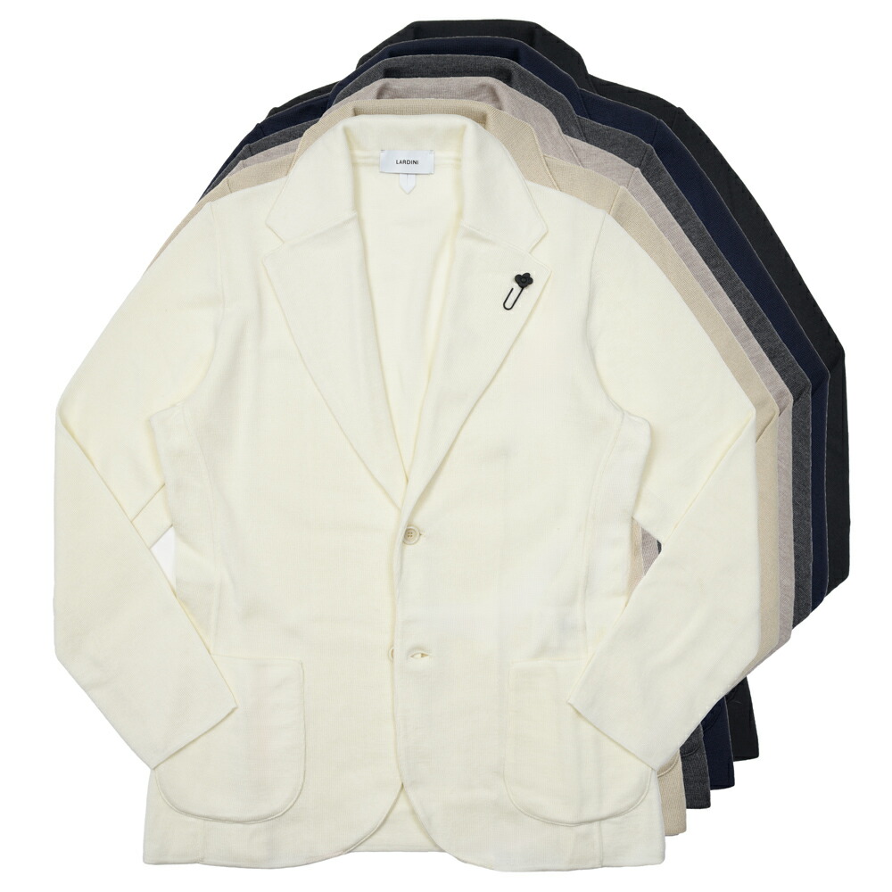 LARDINI（ラルディーニ）ウールミラノリブニットジャケット CNCJLJM56