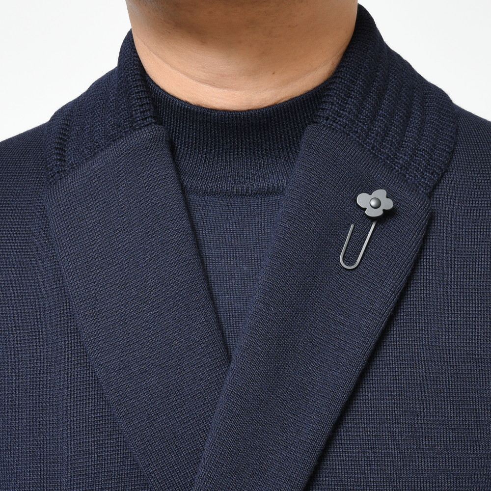 LARDINI（ラルディーニ）ウールミラノリブダブルブレストニット