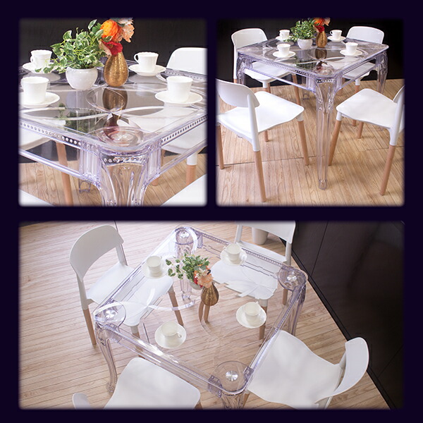 楽天市場】送料無料 デザインテーブル アクリルテーブル 国内製造