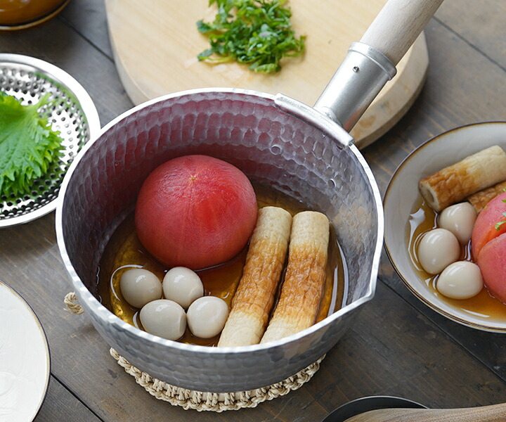 楽天市場】姫野作． 本手打アルミ行平鍋 7寸 雪平鍋 板厚3.5mm 日本製