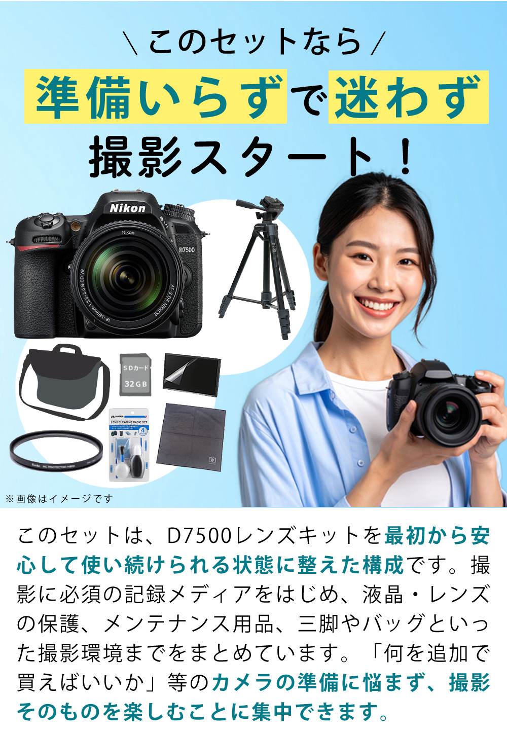 楽天市場】ニコン デジタル一眼レフカメラ D7500 レンズキット AF-S DX