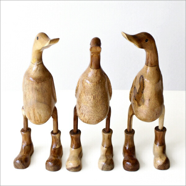 楽天市場】アヒル 鳥 ダック 置物 オブジェ おしゃれ 木彫り 木製 天然