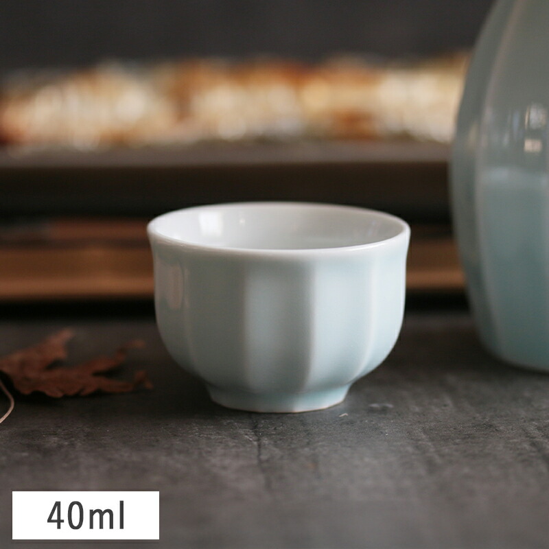 楽天市場】【クーポン配布中】青白磁面取 ぐい呑み 40ml 有田焼 // 和