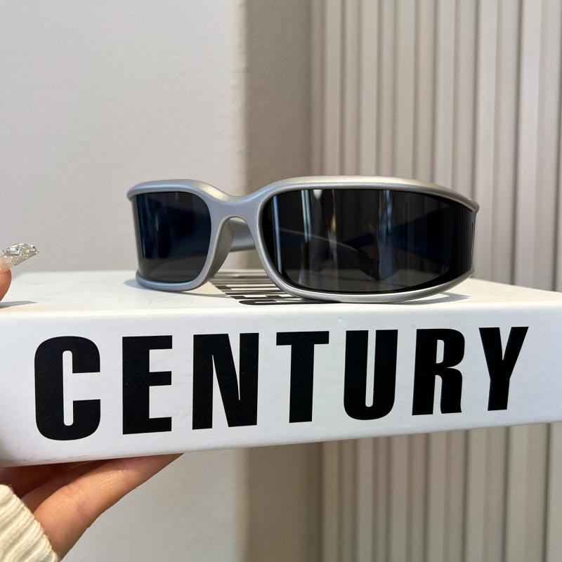 楽天市場】サングラス 長方形 曲面レンズ カーブ 顔見え クリアレンズ