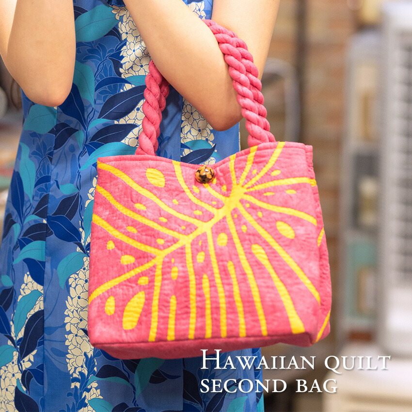 楽天市場】ハワイアン キルトバッグ セカンドバッグ 【s-02 K】サザン