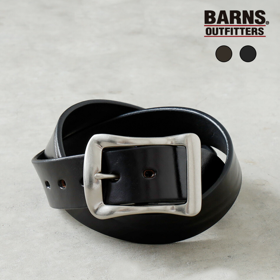 楽天市場】BARNS バーンズ 栃木レザー スクエアバックルベルト e-4168