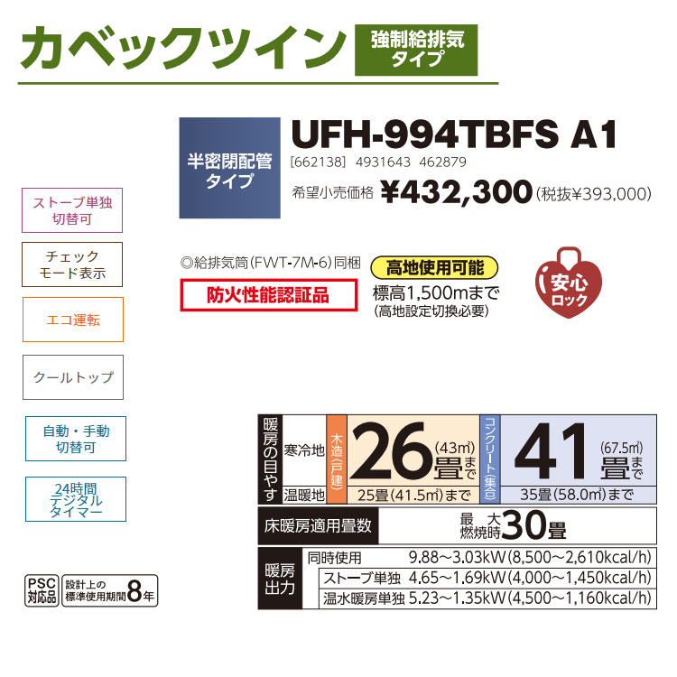 楽天市場】【LINE追加で最大2000円OFF】 FF式ストーブ 長府 サンポット