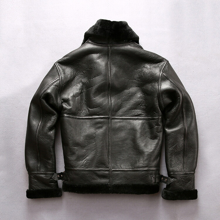 楽天市場】羊革 フライトジャケット ムートン コート B3フライト