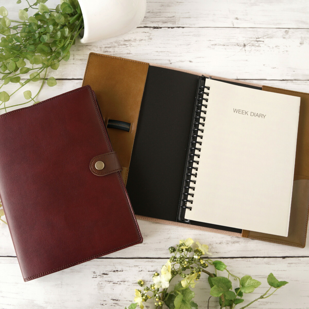 楽天市場】システム手帳 A5 20穴 手帳カバー 2026年 ブックカバー