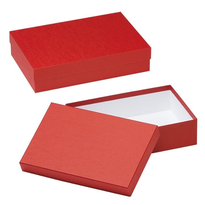 ギフトボックス 長方形 無地 白 黒 重箱式 蓋なし身のみ 1086 260W×90D