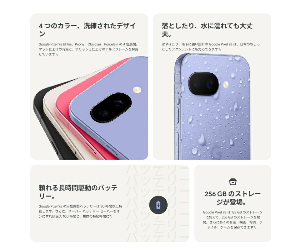 楽天市場】「新品」SIMフリー Google Pixel 9a 128GB [Porcelain] 本体
