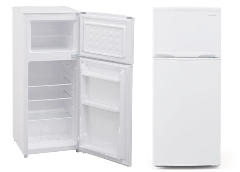 楽天市場】[IRSD-12B-W] アイリスオーヤマ 冷蔵庫 右開き 片開きタイプ