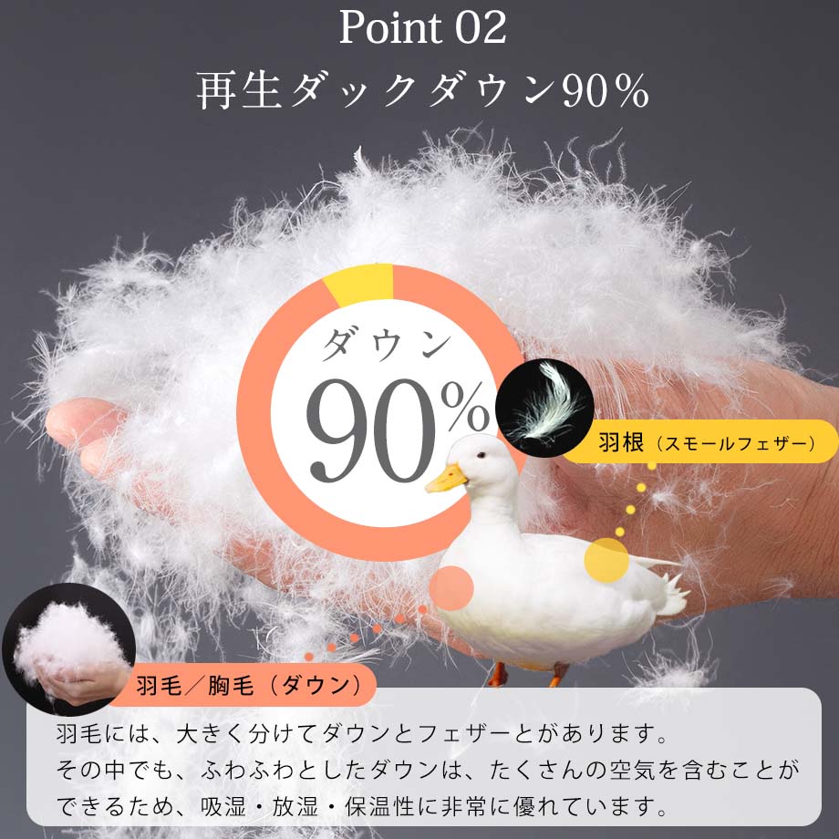 西川 洗える羽毛布団 ランドリエ 再生ダウン90％ | じぶんまくら公式