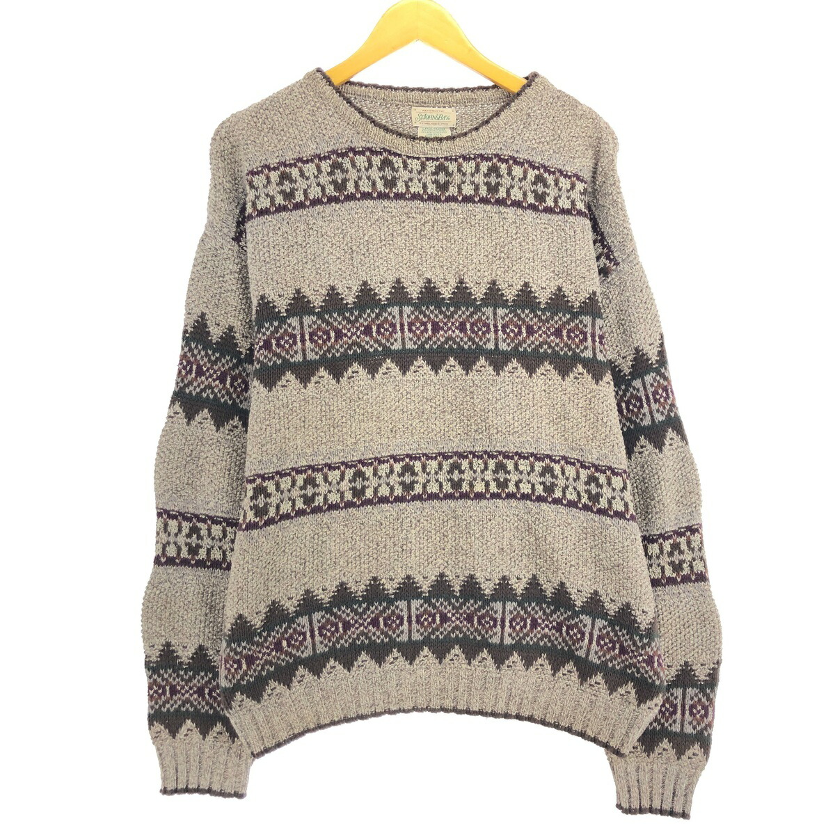 古着 90年代 セントジョンズベイ ST JOHNS BAY ネイティブ柄 コットン