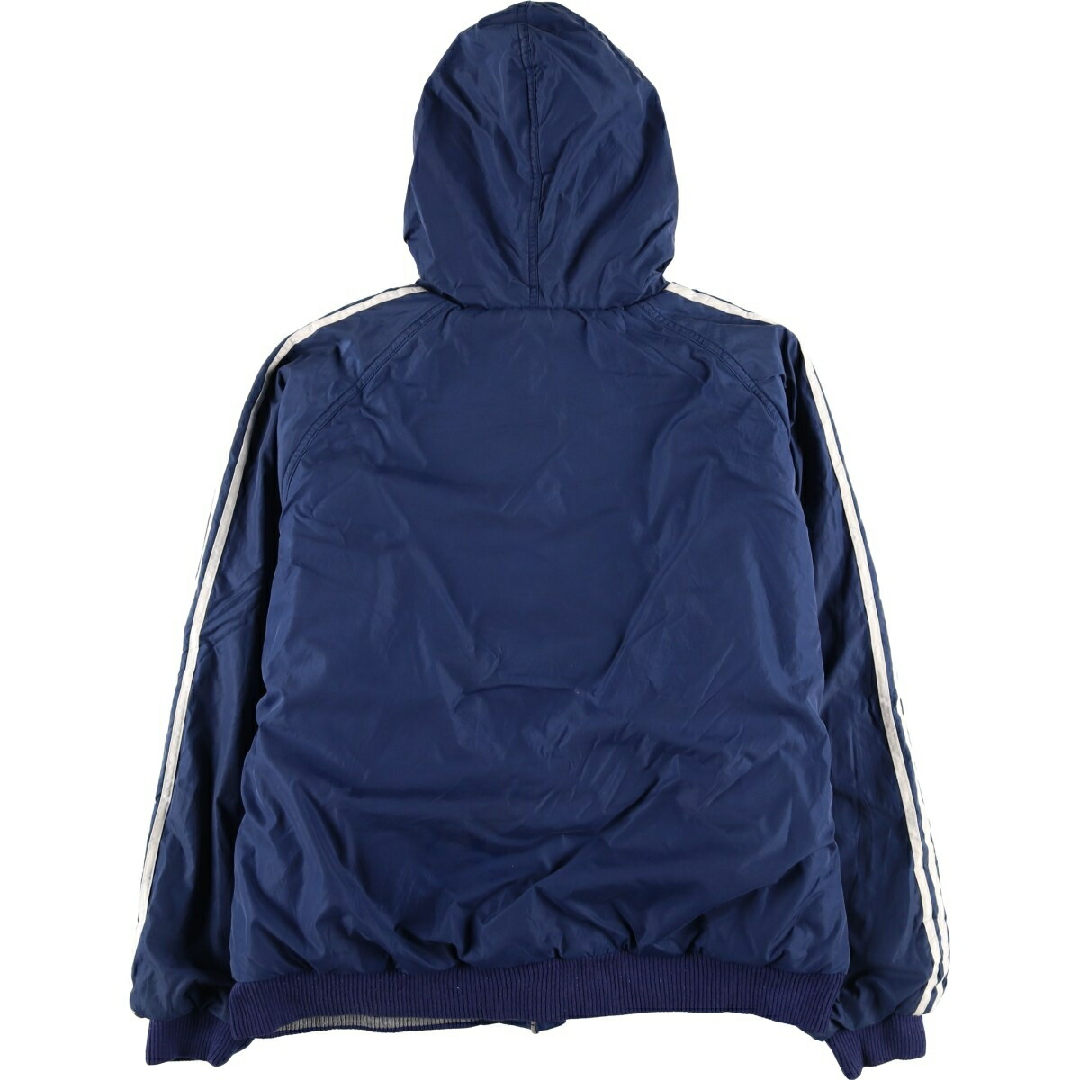 古着 00年代 アディダス adidas リバーシブル バックロゴ 中綿パーカー