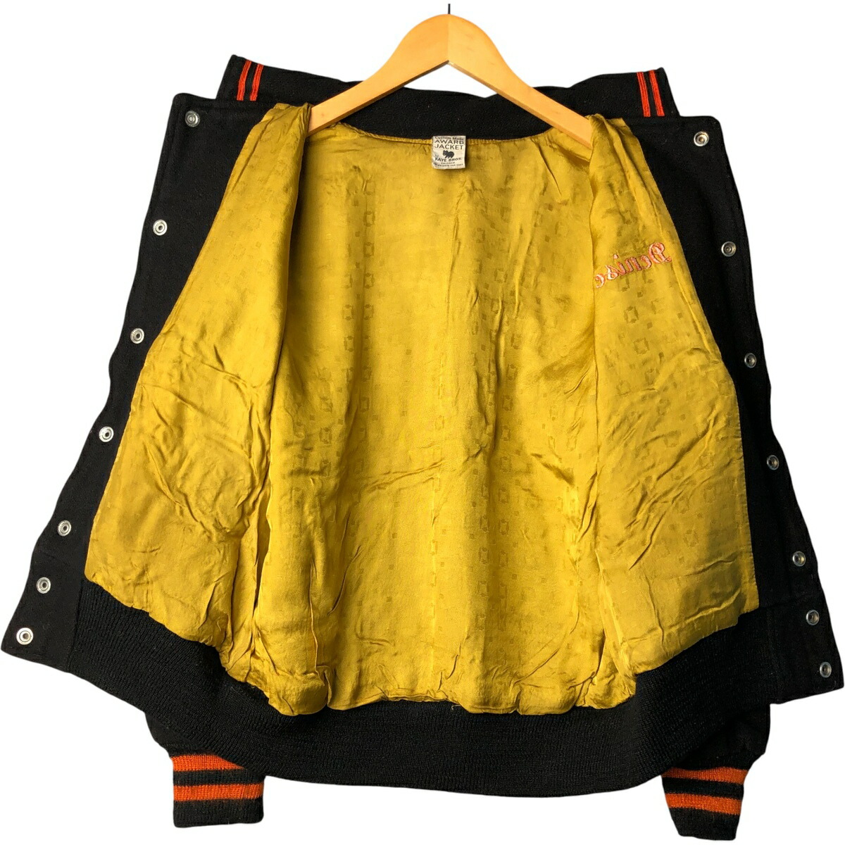 古着 70年代 KAYE BROS セーラーカラー ウールスタジャン アワード