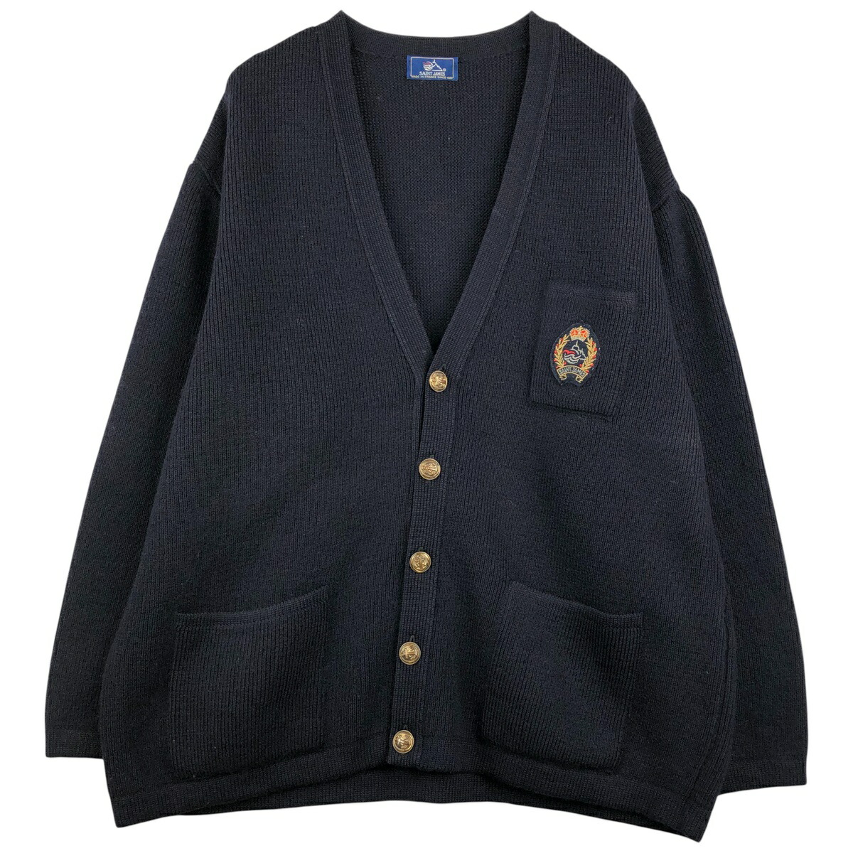 古着 セントジェームス SAINT JAMES ウールニットカーディガン